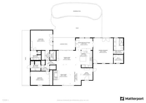 palm springs vacation rental layout