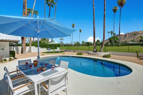 palm springs vacation rental pool view