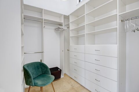 large closet in airbnb